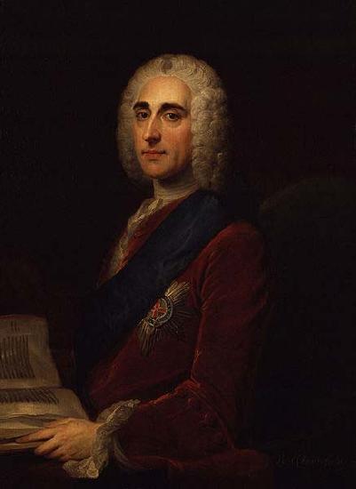 William Hoare Philip Dormer Stanhope, 4th Earl of Chesterfield oil painting image